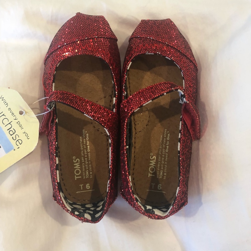 Red Sparkly Tiny Toms